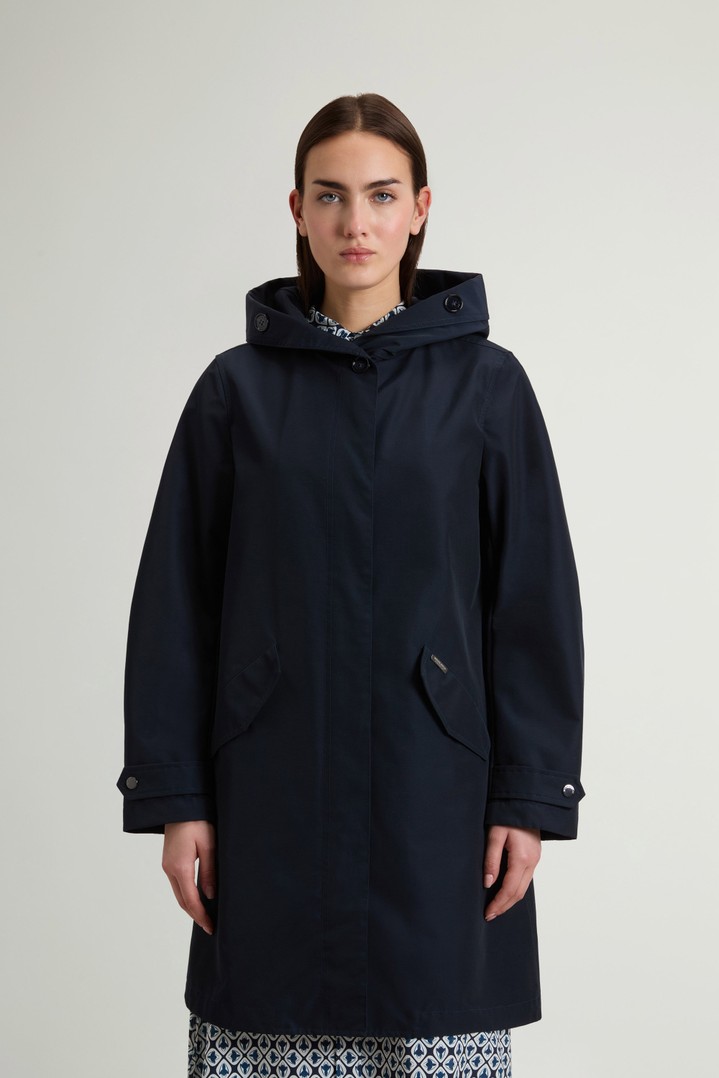 Prescott Parka in Two-Layered Ramar Cloth Blue photo 1 | Woolrich