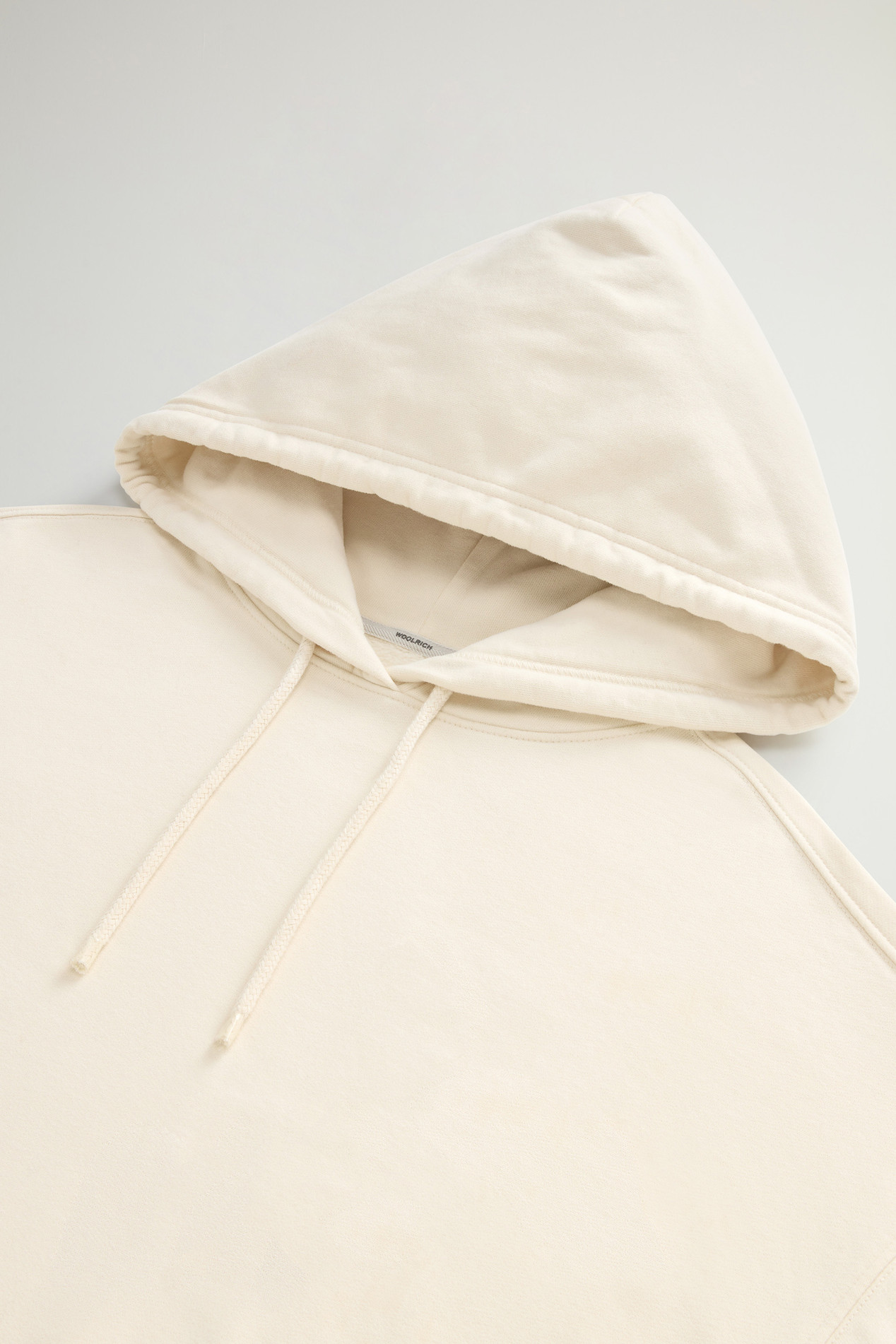 Pure Cotton Hoodie with Embroidered Logo White photo 6 | Woolrich