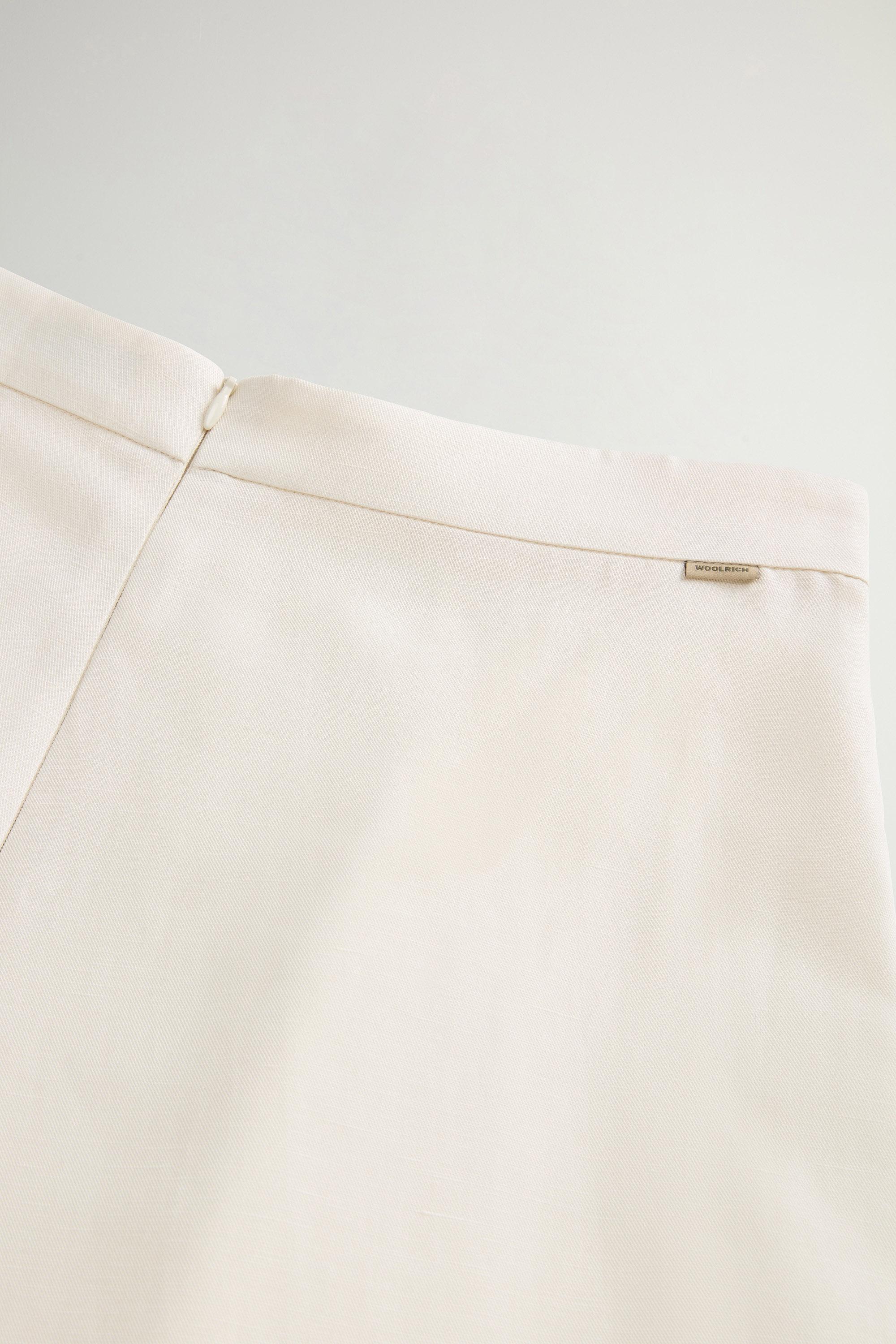 LYOCELL LINEN LONG SKIRT White photo 4 | Woolrich