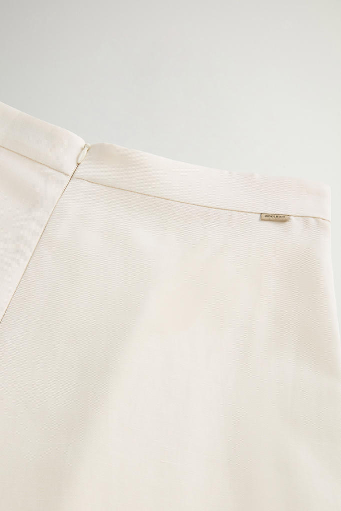 LYOCELL LINEN LONG SKIRT White photo 4 | Woolrich