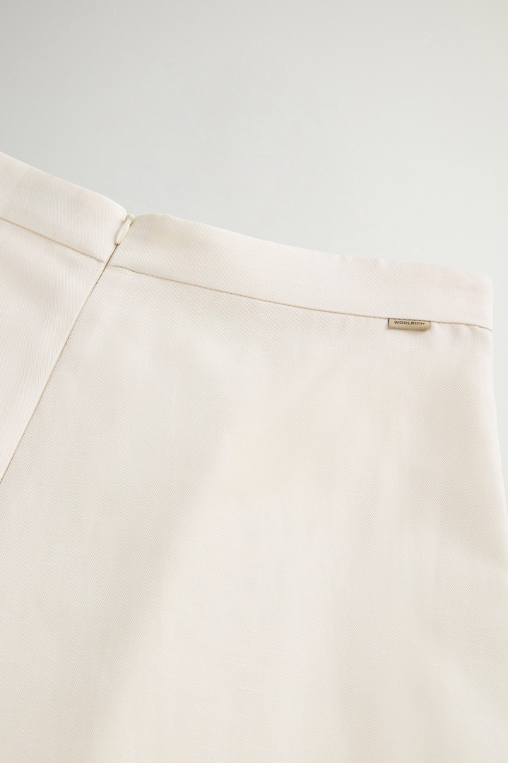 LYOCELL LINEN LONG SKIRT White photo 4 | Woolrich