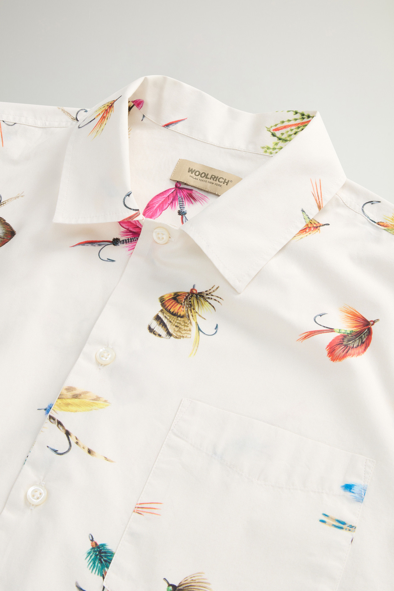 Shirt in Pure Cotton Poplin White photo 6 | Woolrich