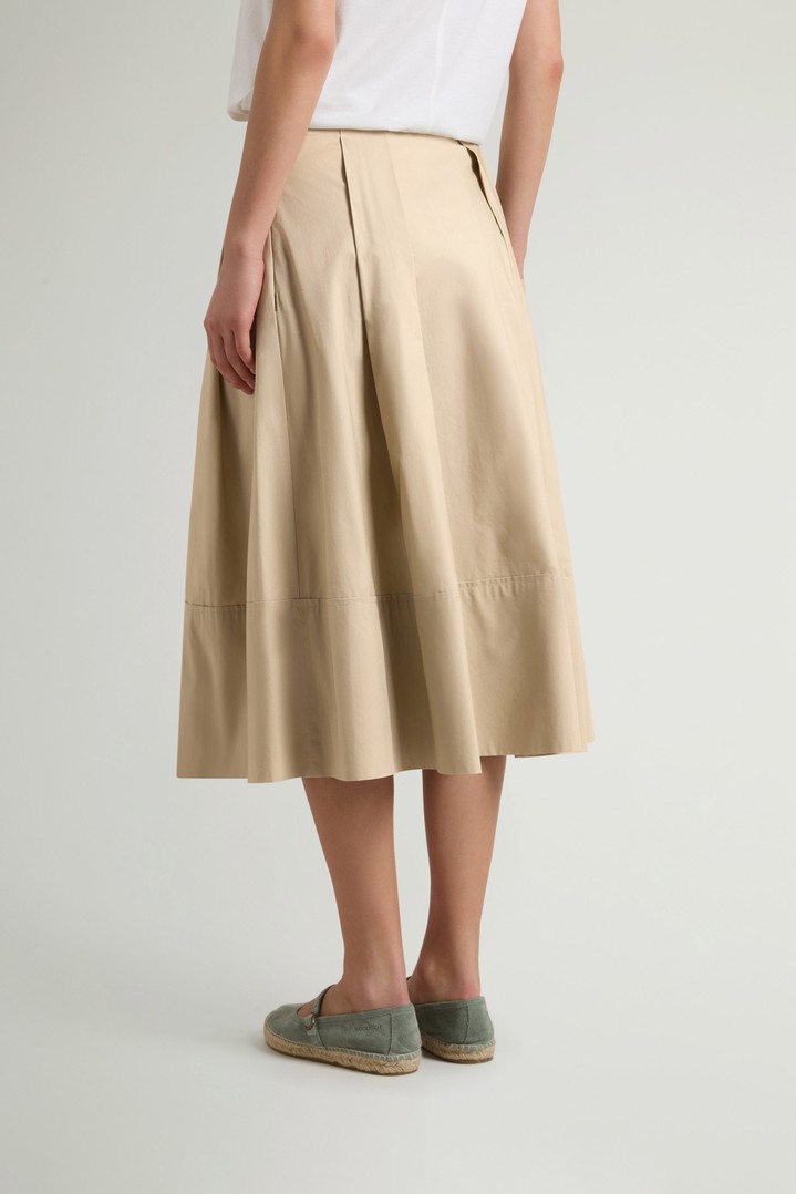 COTTON POPLIN SKIRT Beige photo 2 | Woolrich