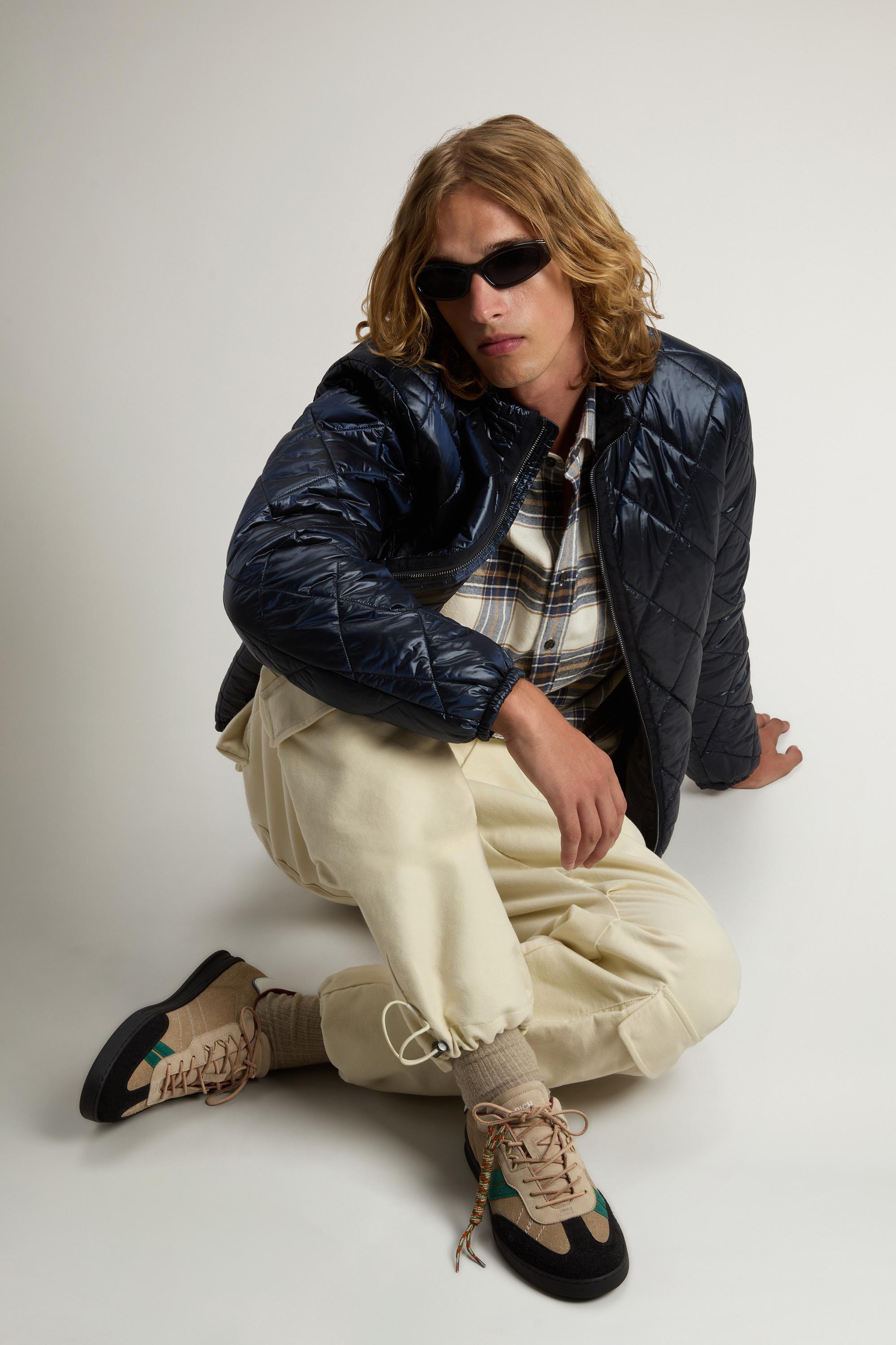 Doubleu Tennis Sneakers in Suede with Side Stripes Beige photo 7 | Woolrich