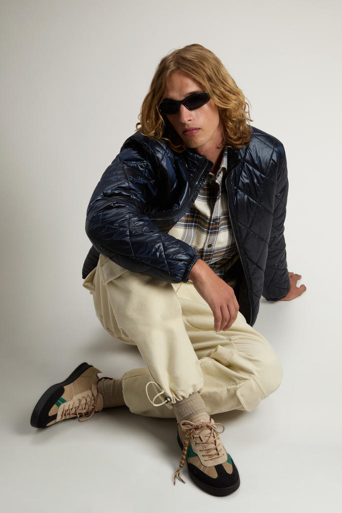 Doubleu Tennis Sneakers in Suede with Side Stripes Beige photo 7 | Woolrich