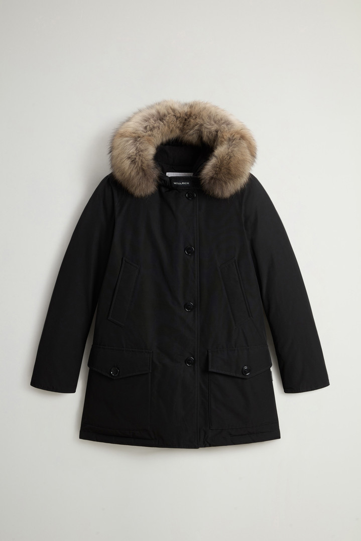 Arctic Parka in Ramar Cloth with Four Pockets and Detachable Fur Black photo 5 | Woolrich