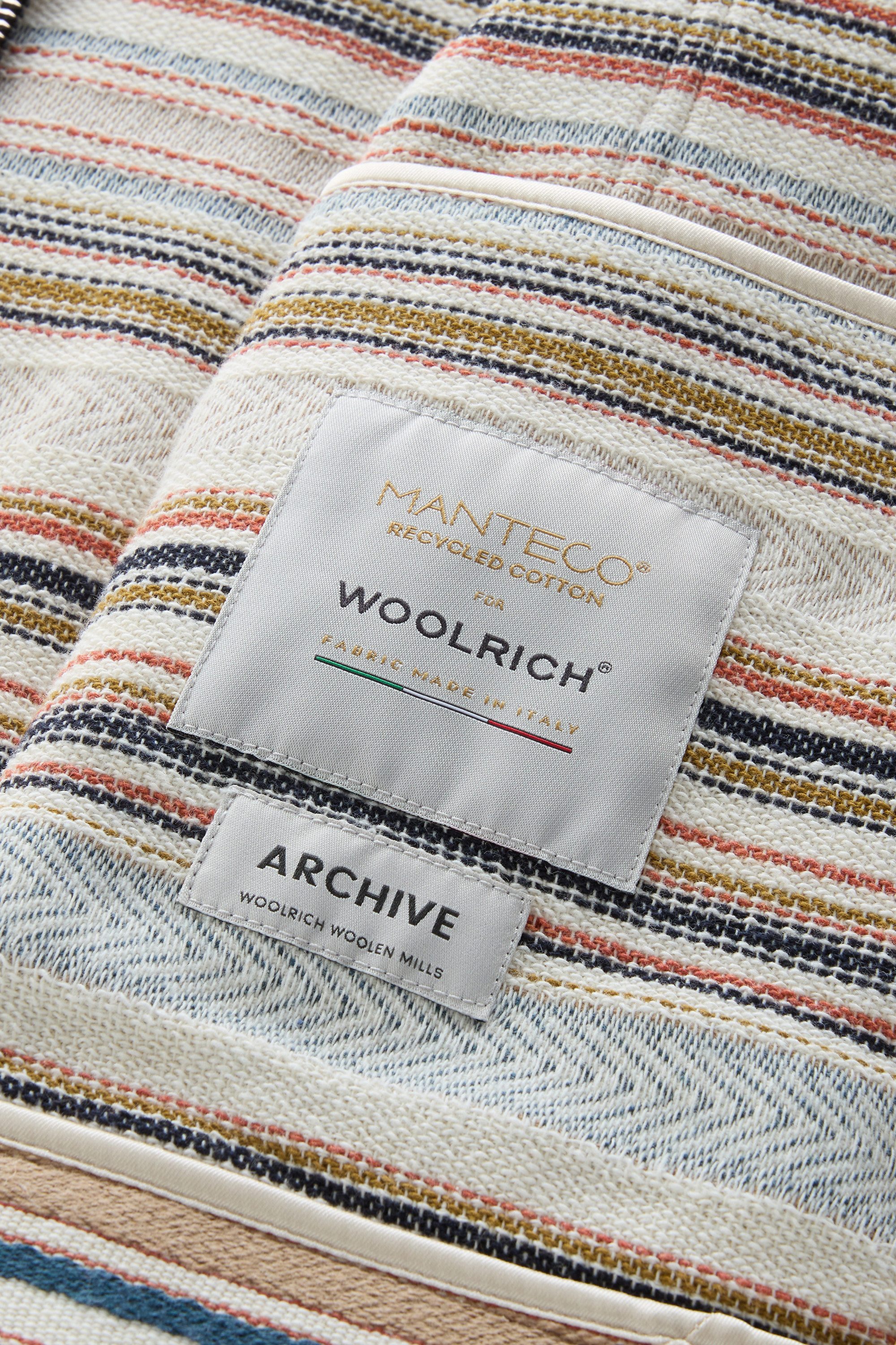 Gentry Overshirt in Manteco Recycled Cotton Fleece Multicolor photo 5 | Woolrich