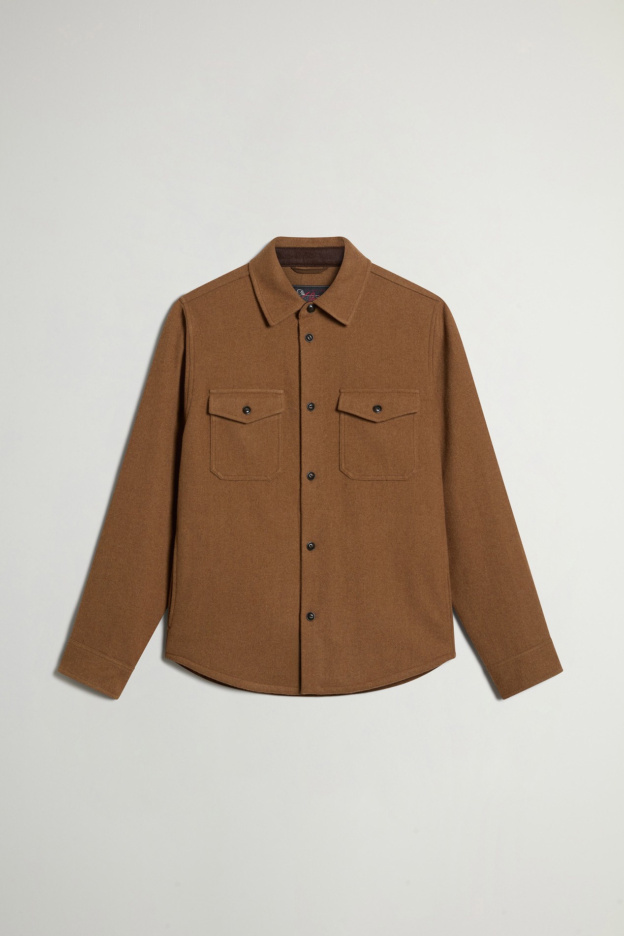 Ranger Overshirt in Recycled Italian Wool Blend Brown photo 1 | Woolrich
