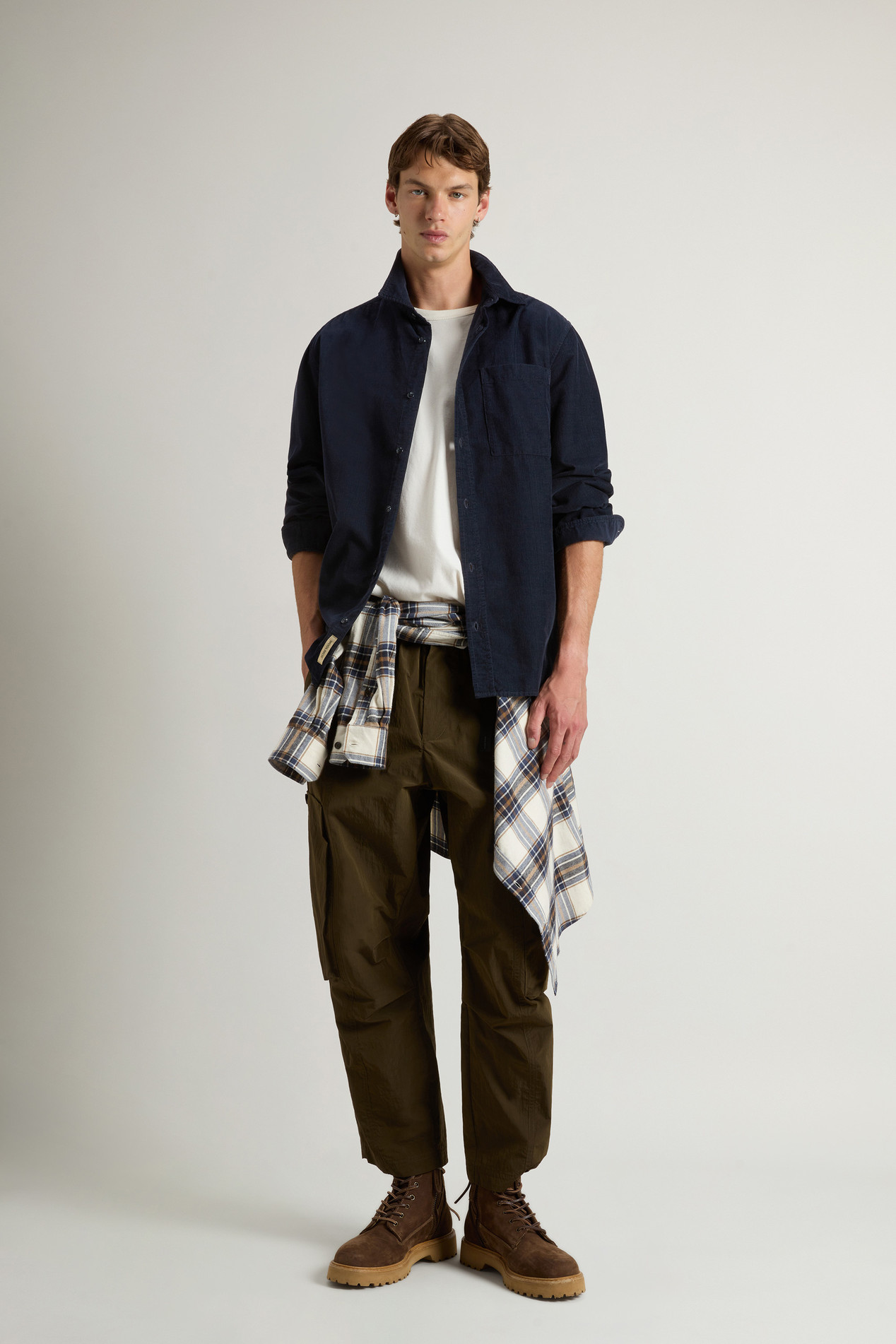 CORDUROY MACKEY SHIRT GD Blue photo 2 | Woolrich