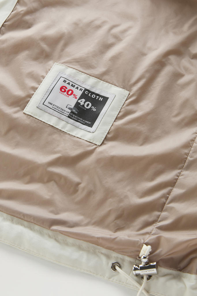 Cruiser Jacket in Ramar Cloth with Hood White photo 7 | Woolrich
