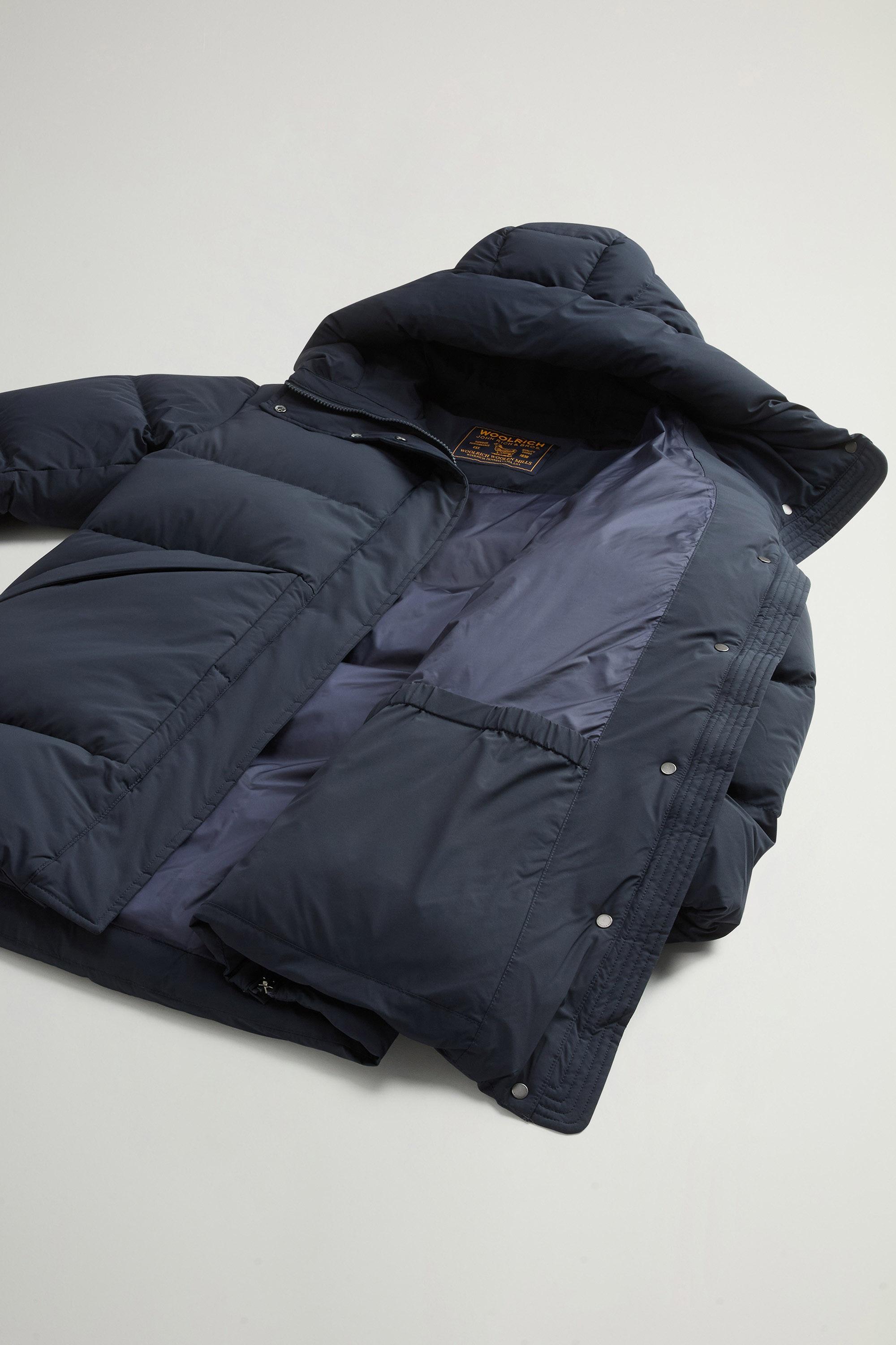 Quilted Madison Parka in Matte Stretch Nylon Blue photo 8 | Woolrich