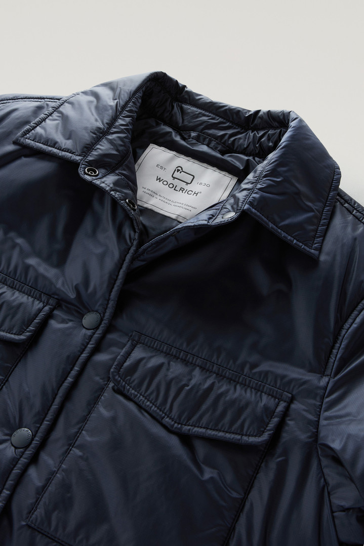 Padded Overshirt in Recycled Pertex Quantum Blue photo 2 | Woolrich
