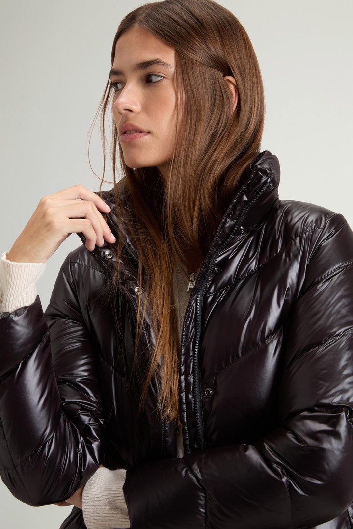 LIQUID NYLON FUR PARKA Black photo 4 | Woolrich