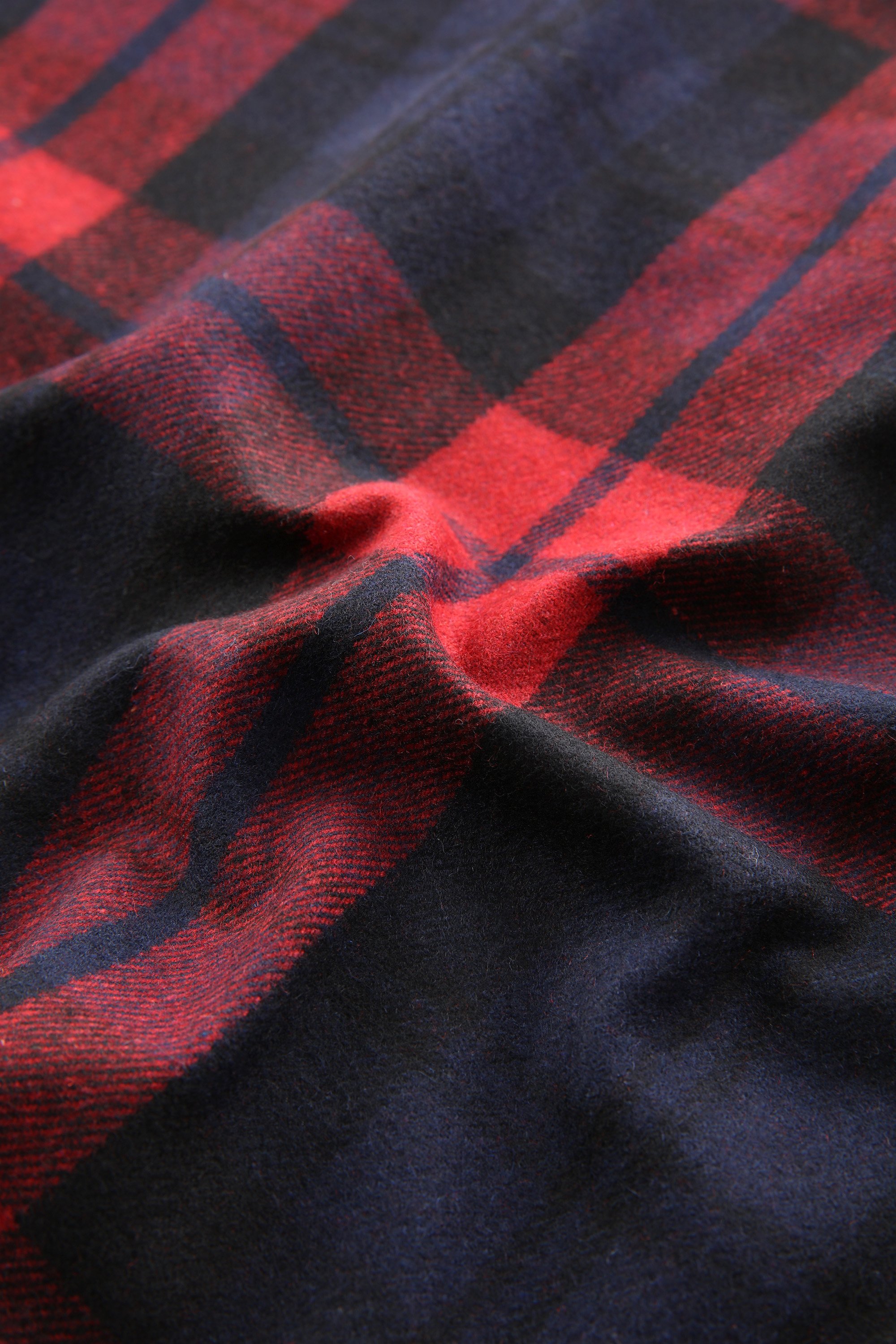 Wool Blend Oxbow Flannel Overshirt - Made in USA Red photo 8 | Woolrich