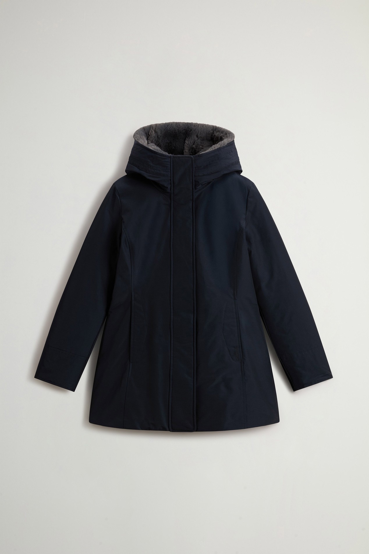 BOULDER FAUX FUR PARKA Blue photo 5 | Woolrich