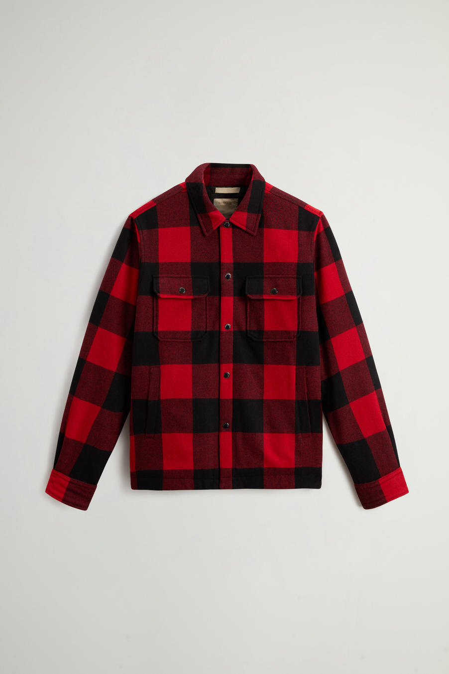 WOOL CHECK ALASKAN SHIRT JACKET Red photo 1 | Woolrich