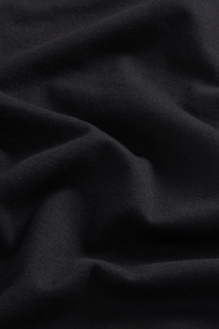 Pure Cotton T-Shirt with Logo Black photo 3 | Woolrich