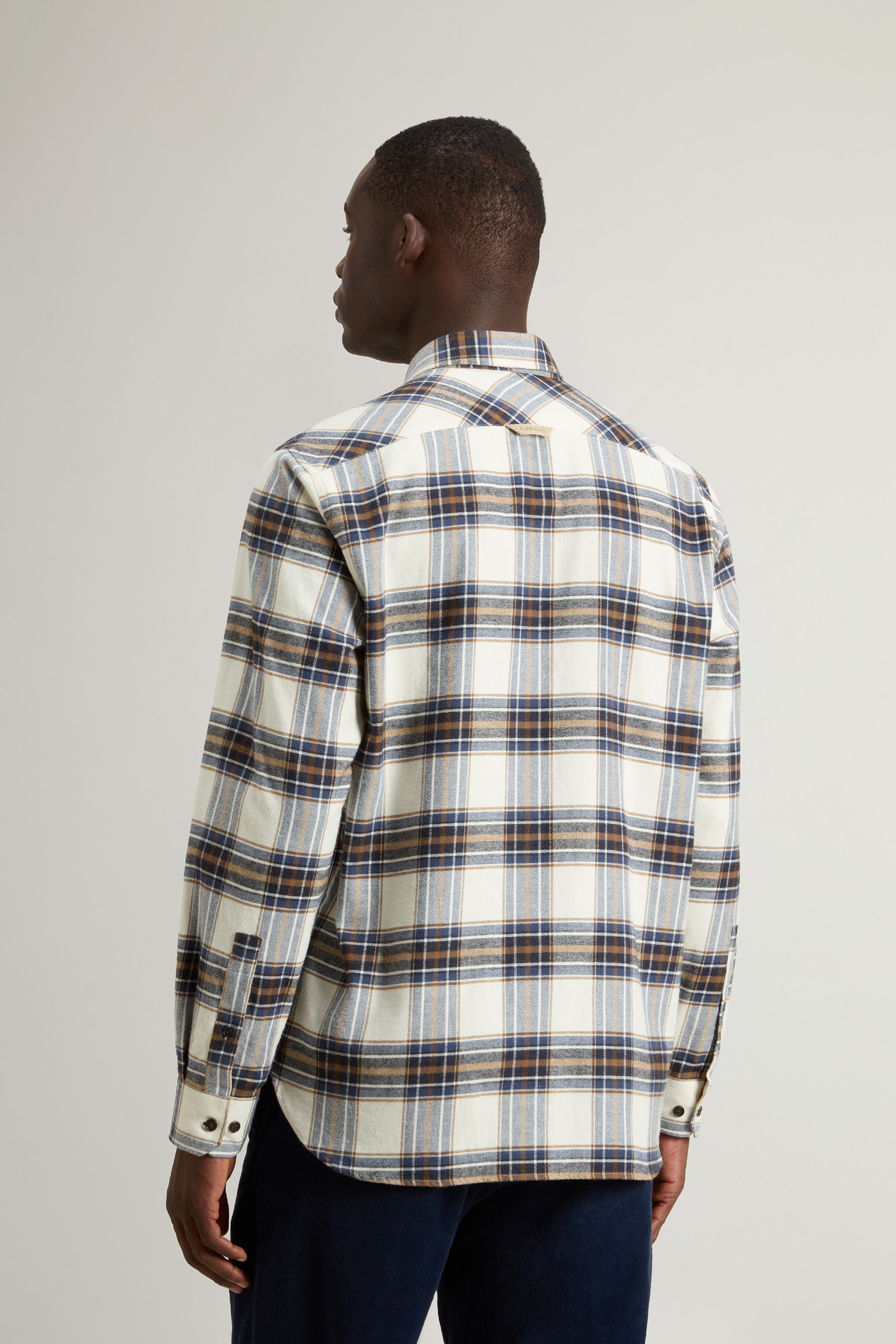 Pure Cotton Flannel Checked Shirt Multicolor photo 3 | Woolrich