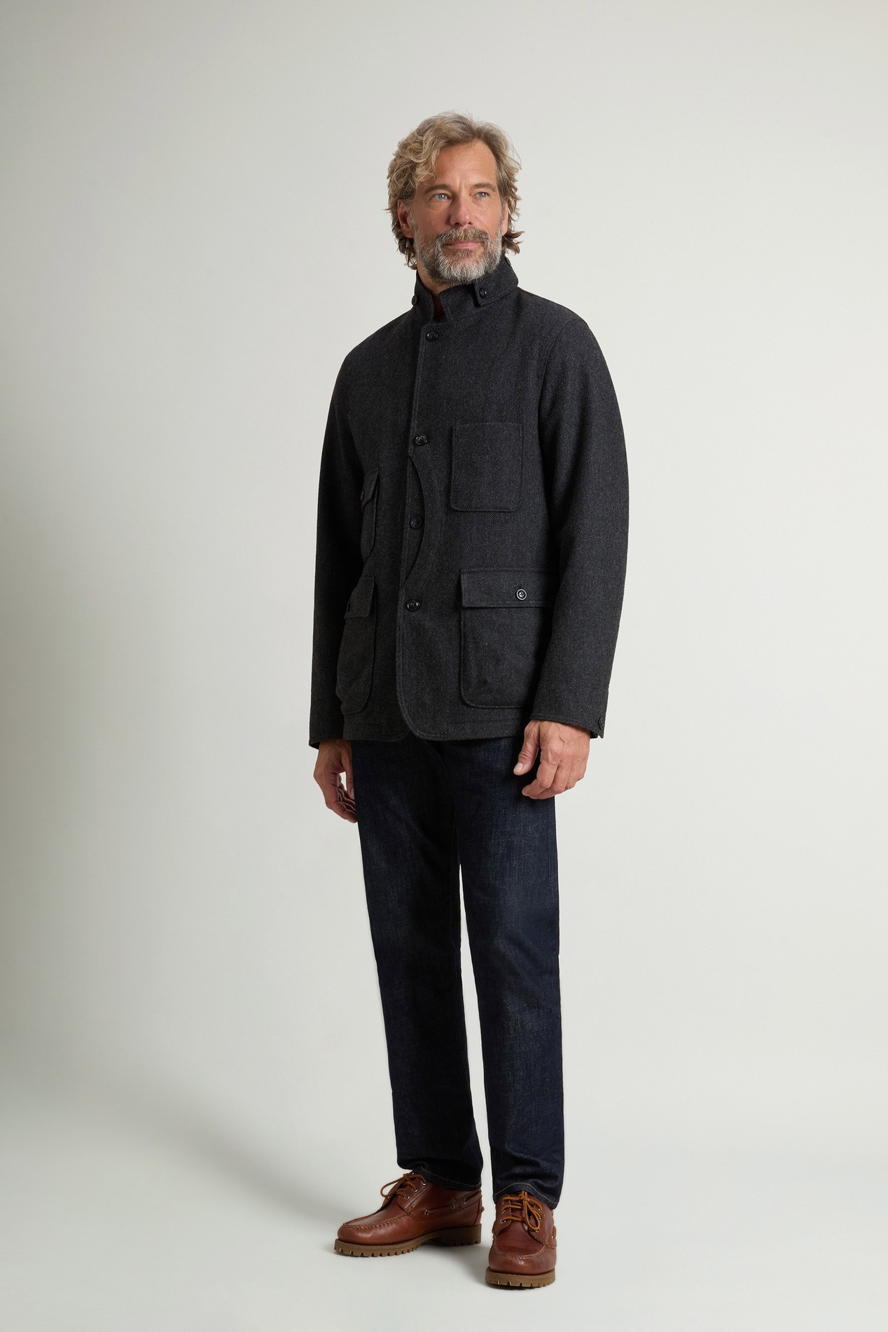 Upland Blazer in Wool Blend Gray photo 2 | Woolrich