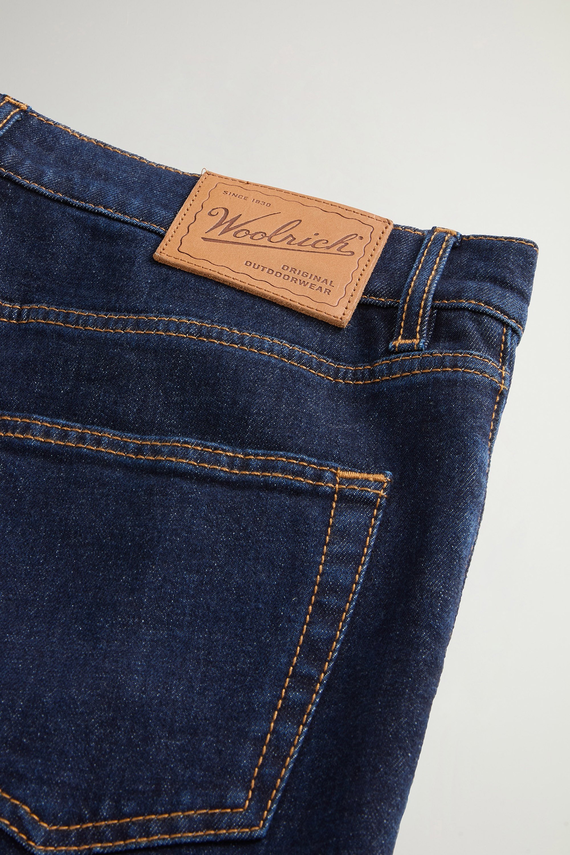Contemporary Five-Pocket Jeans in Stretch Cotton Denim Blue photo 5 | Woolrich