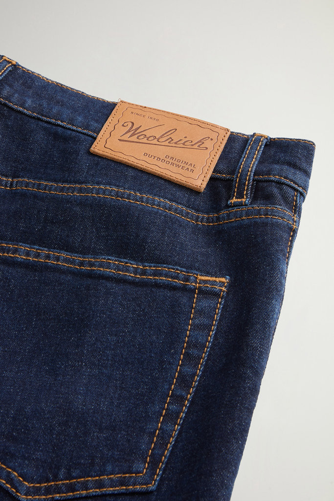 Contemporary Five-Pocket Jeans in Stretch Cotton Denim Blue photo 5 | Woolrich