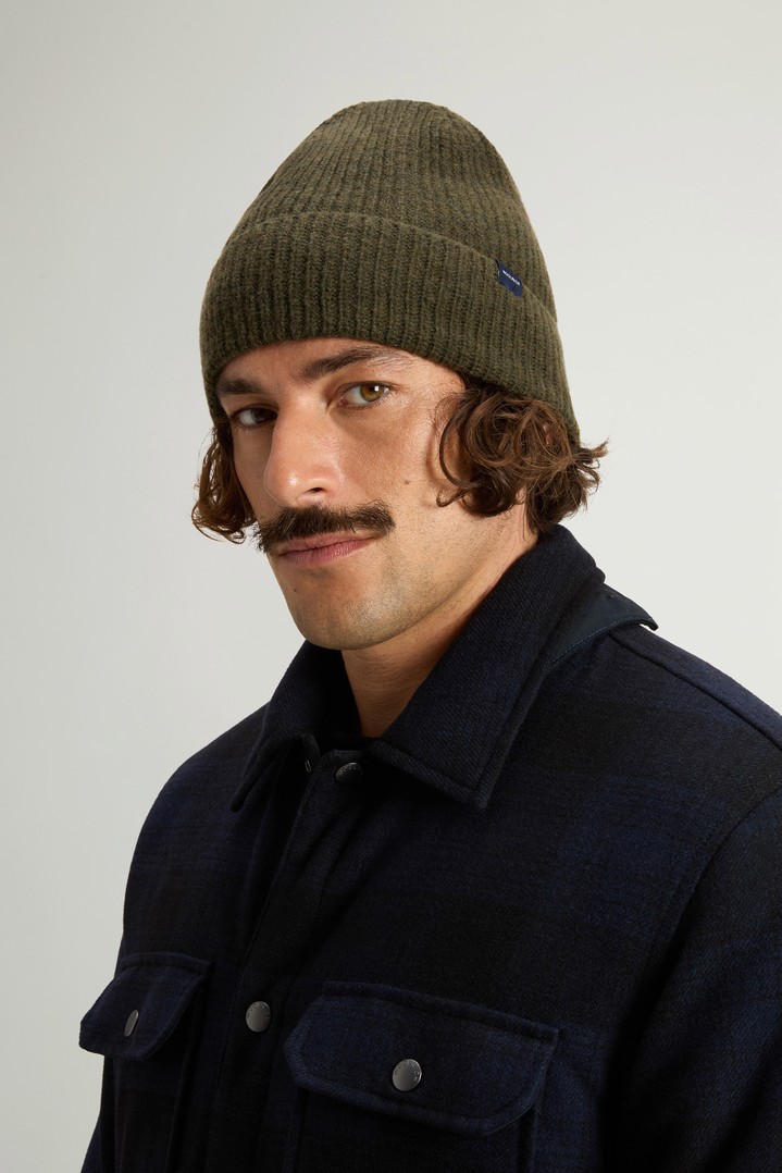Beanie in Wool Blend Green photo 1 | Woolrich