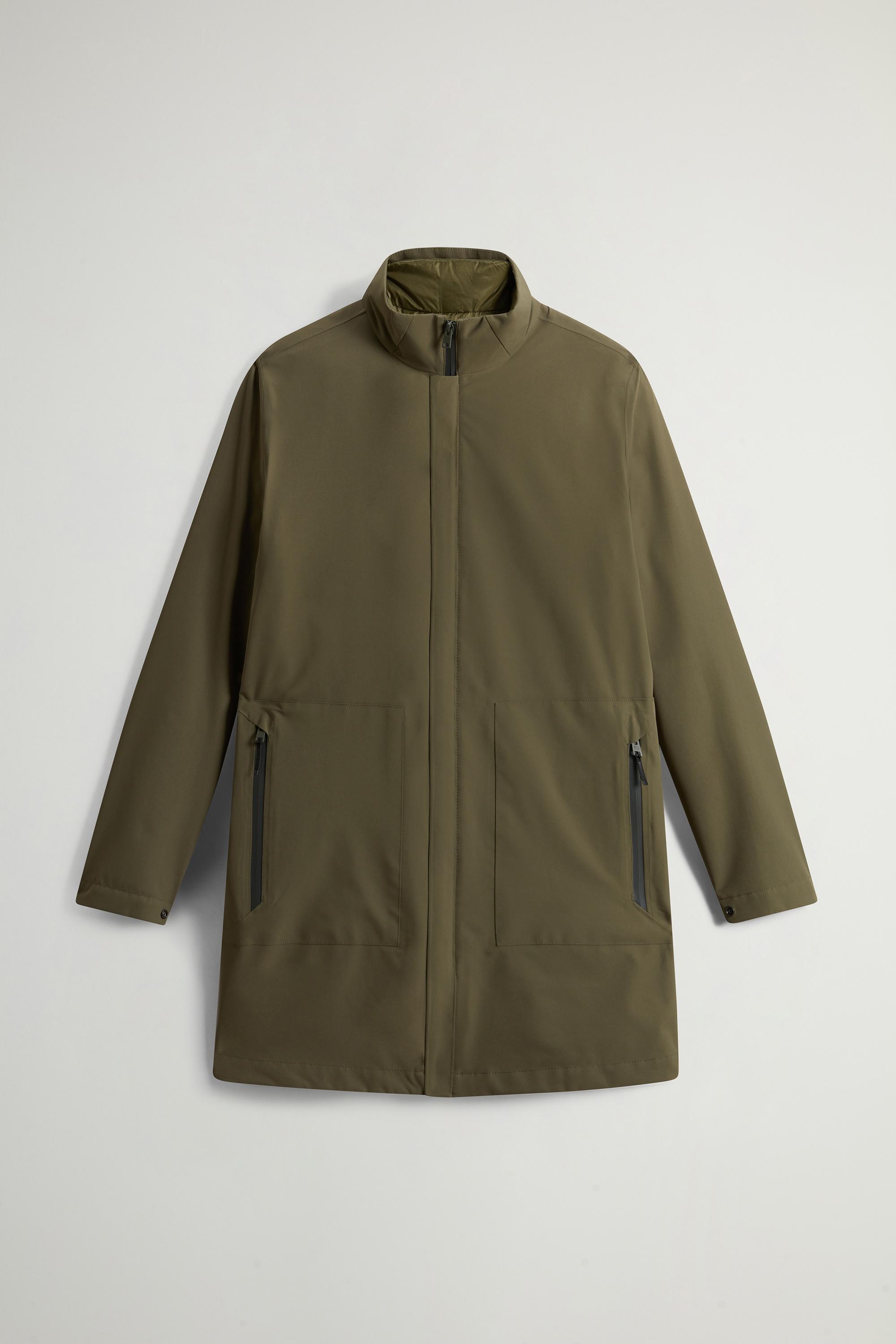 2-in-1-Mantel aus zweilagigem Gewebe Grün photo 1 | Woolrich