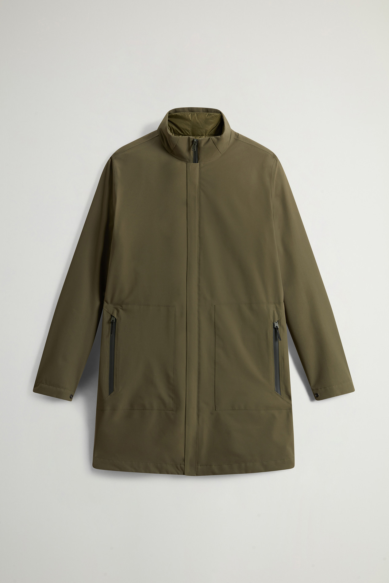 2-In-1 Jacket in Two-Layered Fabric Green photo 1 | Woolrich