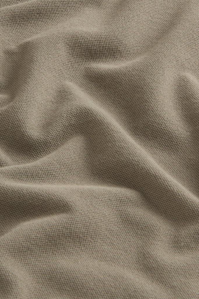 Monterey Polo Shirt in Stretch Cotton-Blend Pique Green photo 3 | Woolrich