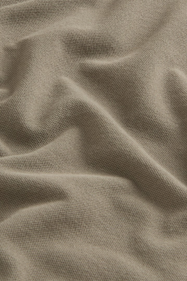 Monterey Polo Shirt in Stretch Cotton-Blend Pique Green photo 3 | Woolrich