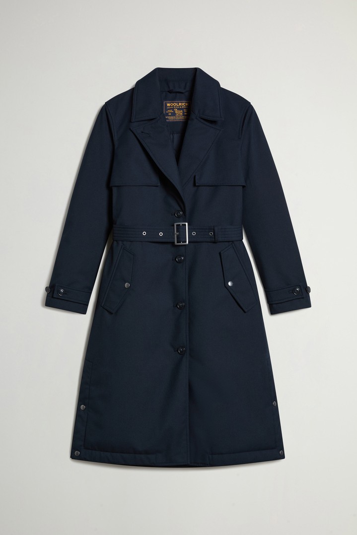Trench Coat in Wool-Blend Gabardine Blue photo 1 | Woolrich