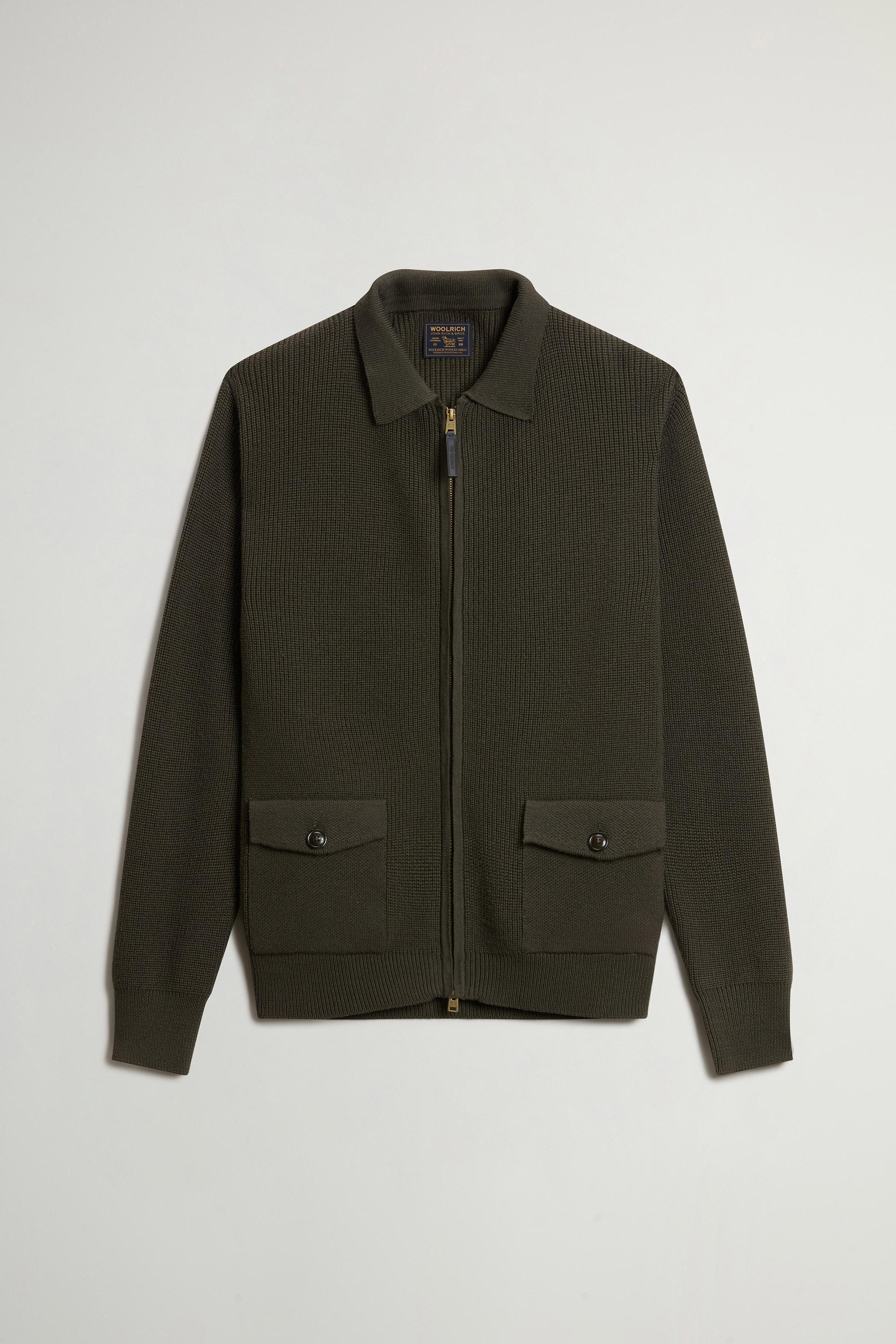 FINE MERINOS OVERSHIRT GG13 Groen photo 5 | Woolrich