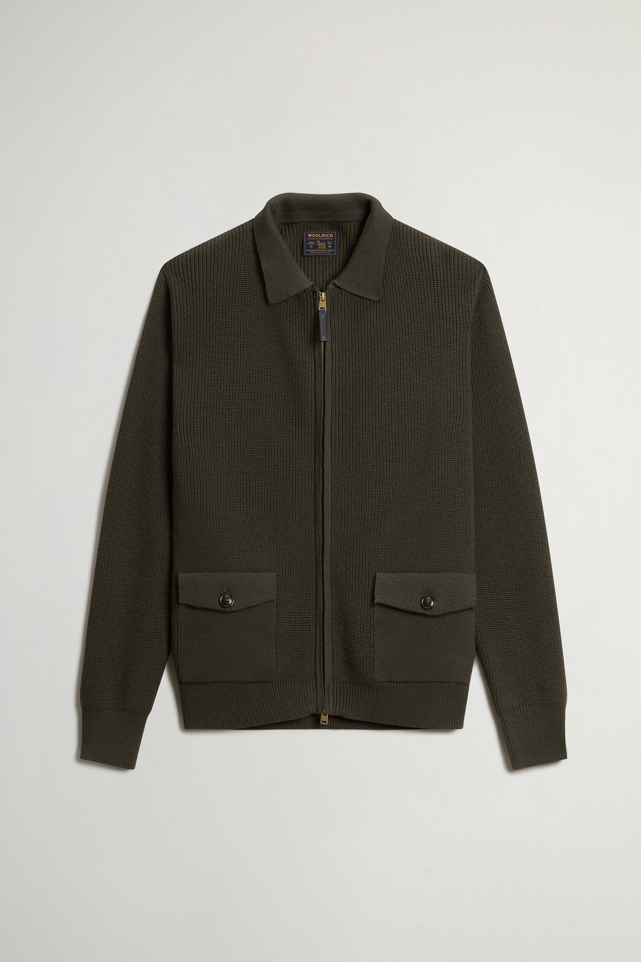 FINE MERINOS OVERSHIRT GG13 Groen photo 5 | Woolrich