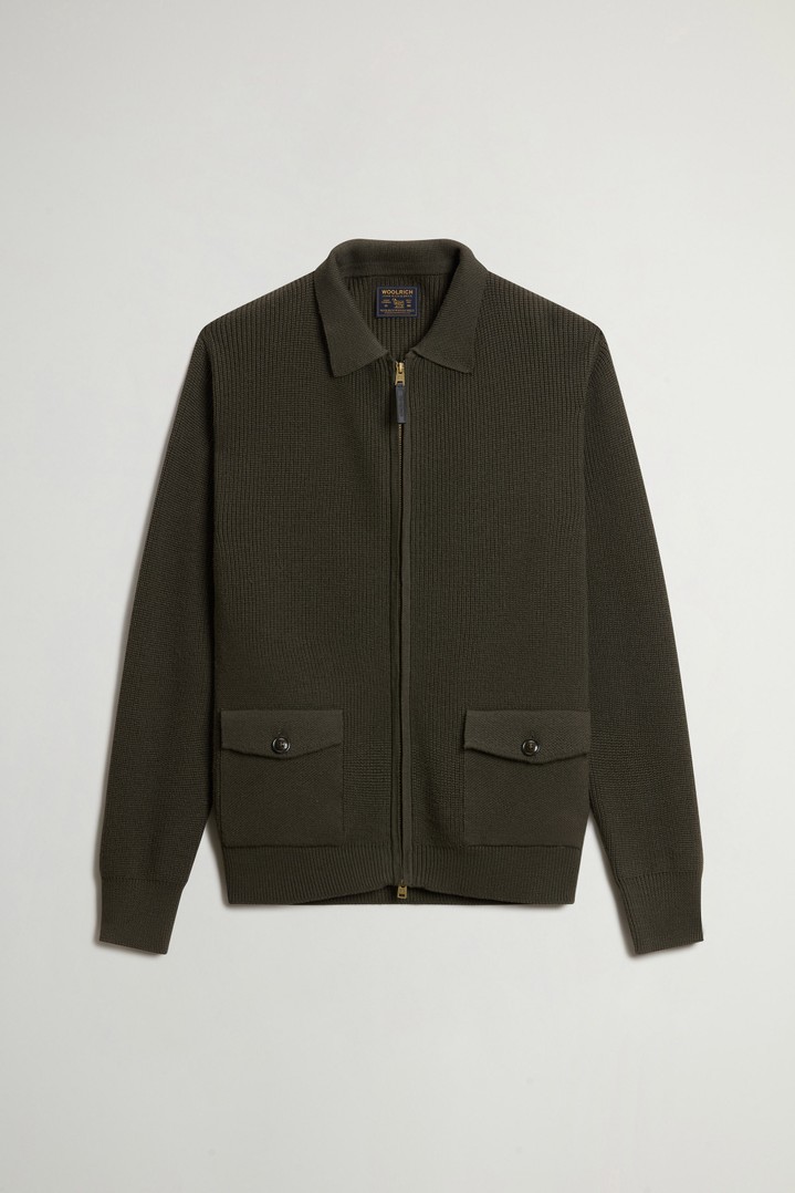 FINE MERINOS OVERSHIRT GG13 Groen photo 5 | Woolrich
