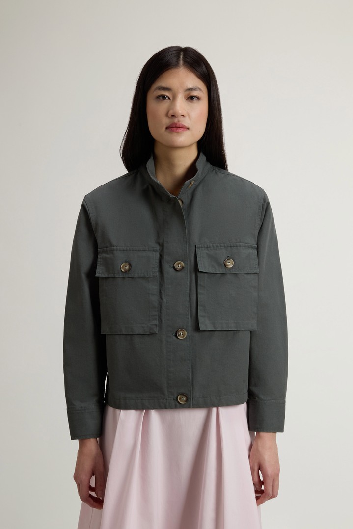 CANVAS FIELD OVERSHIRT Green photo 1 | Woolrich