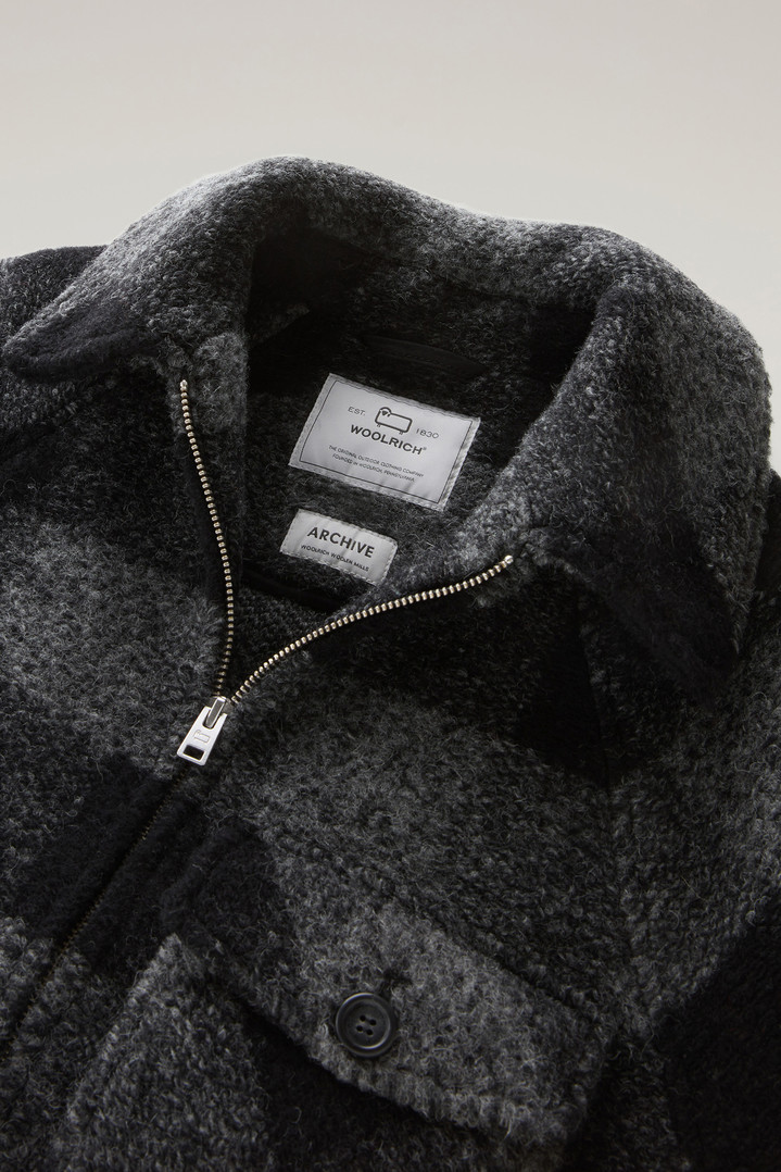 Gentry Overshirt in Wool Blend with Zip Gray photo 2 | Woolrich