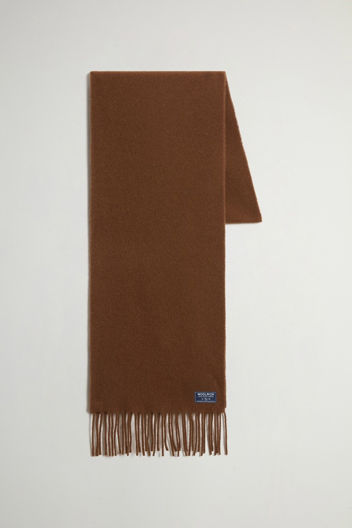 Pure Virgin Wool Scarf Brown photo 2 | Woolrich