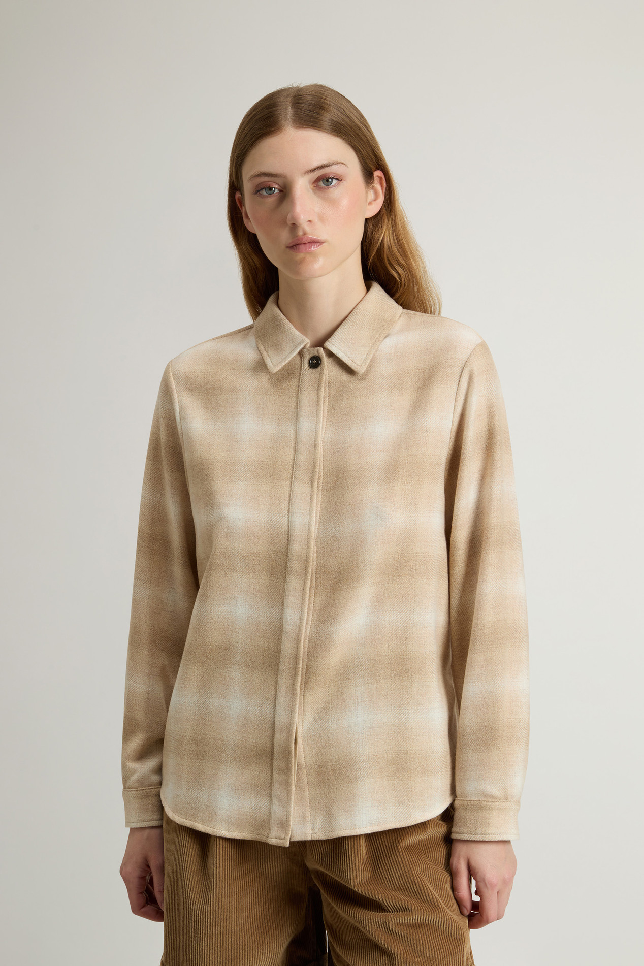 LIGHT SOFT WOOL SHIRT Beige photo 1 | Woolrich