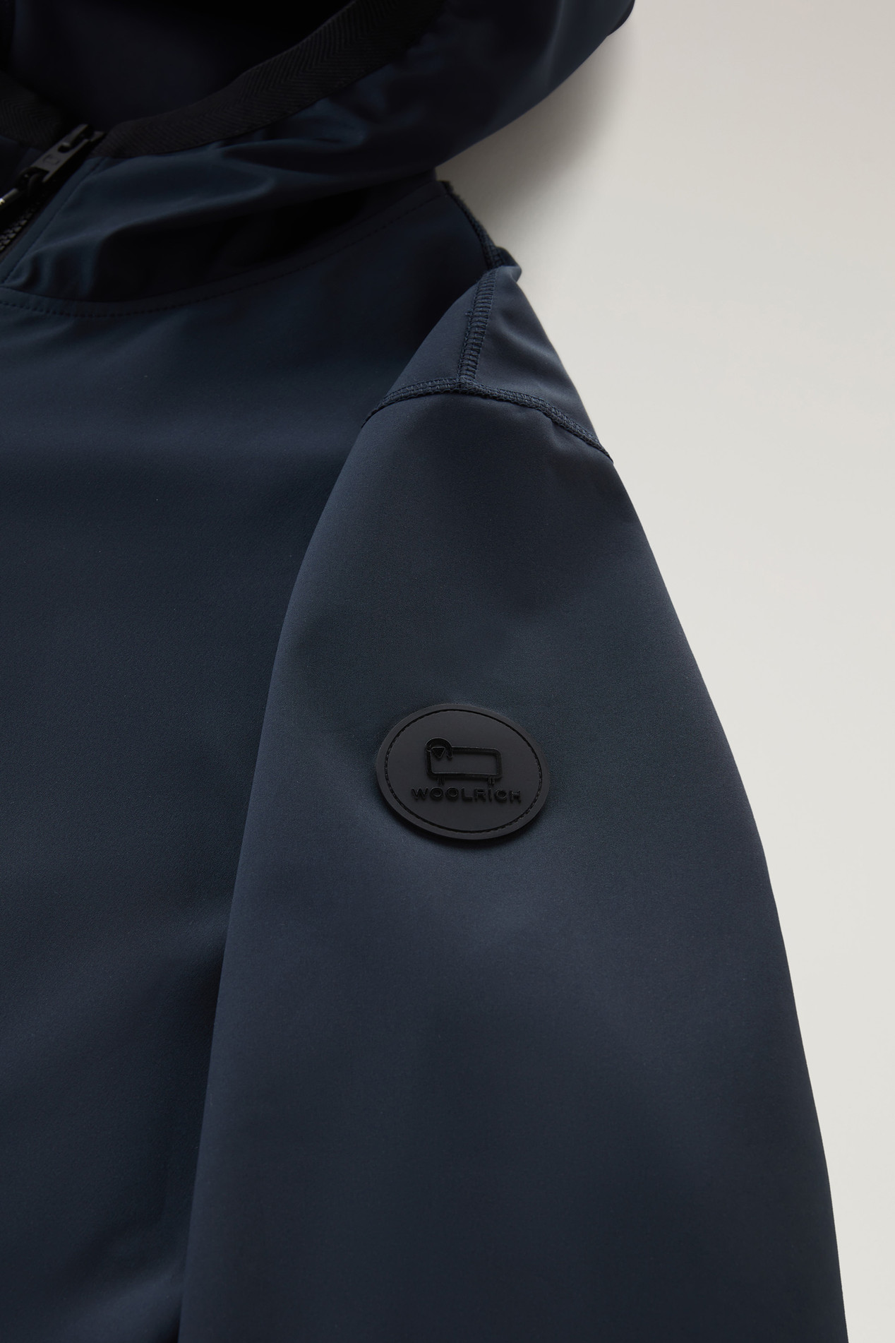 Softshell Hooded Sweatshirt Blue photo 3 | Woolrich