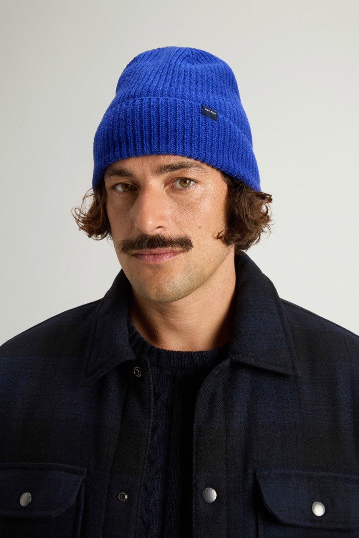 Beanie in Wool Blend Blue photo 1 | Woolrich