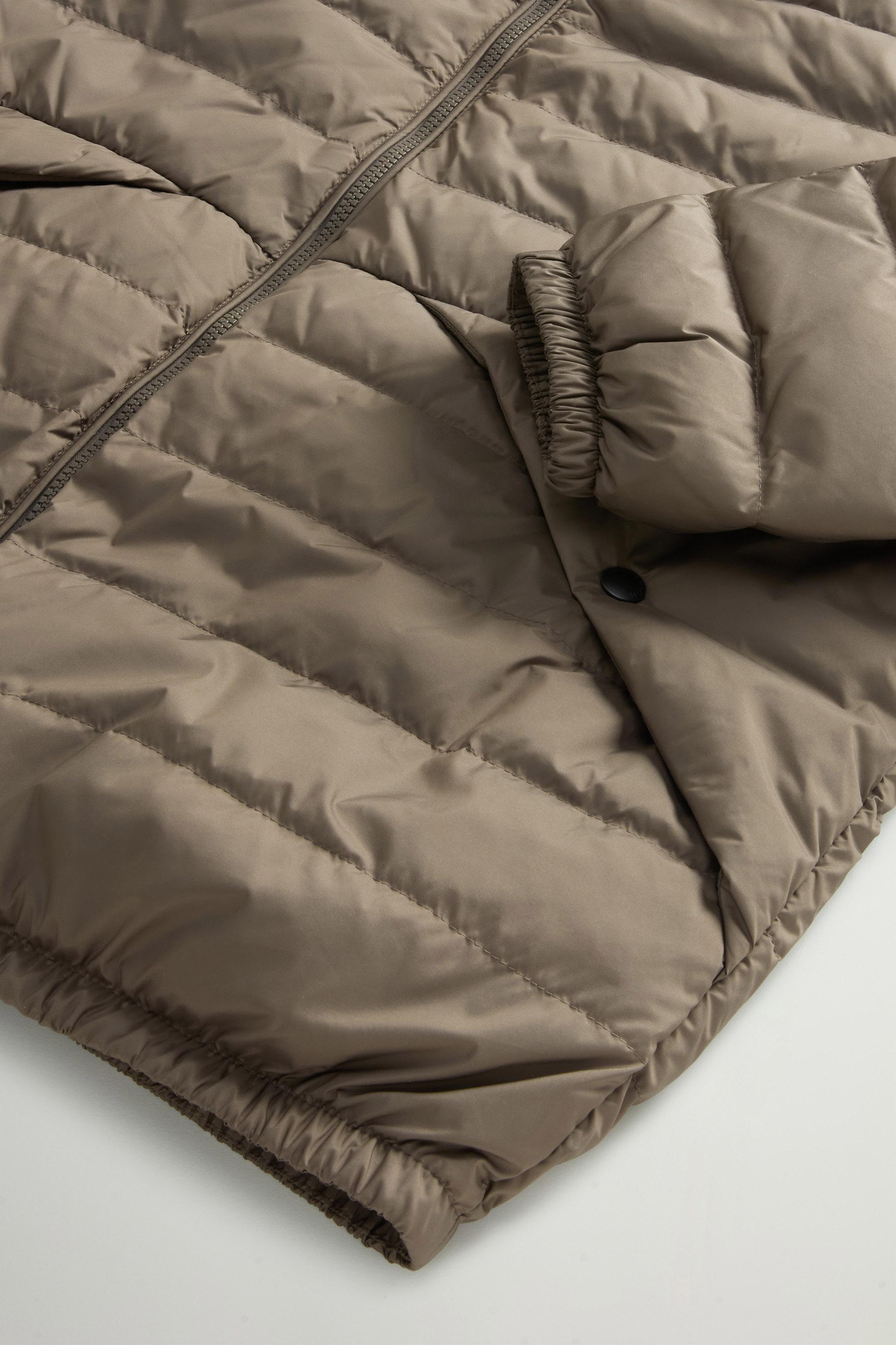 Quilted Jacket in Lightweight Microfiber Brown photo 7 | Woolrich