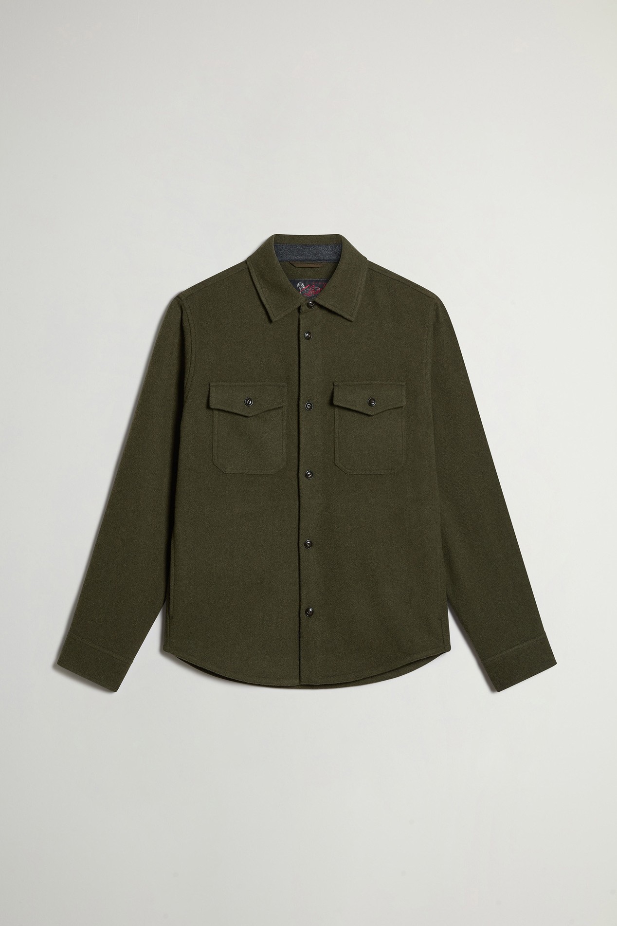 Ranger Overshirt in Recycled Italian Wool Blend Green photo 1 | Woolrich