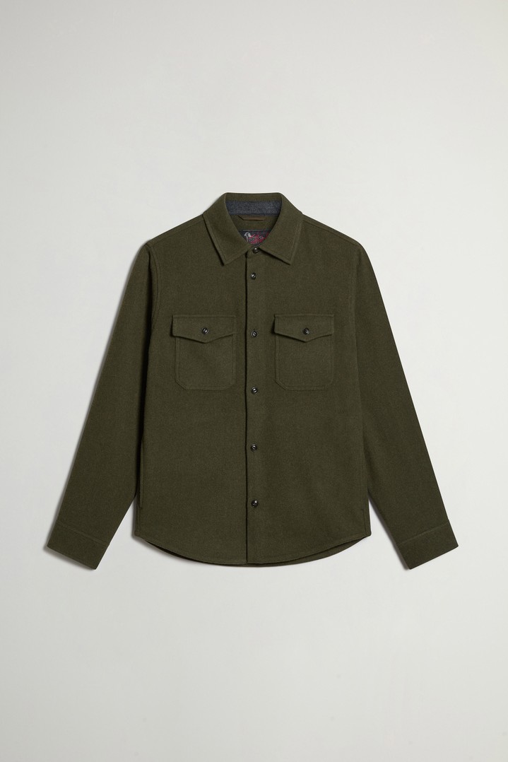 Ranger Overshirt in Recycled Italian Wool Blend Green photo 1 | Woolrich