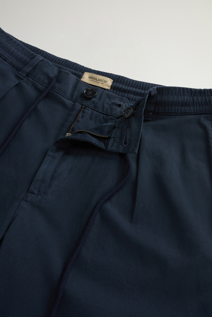 Stretch Cotton Twill Milton Pants Blue photo 4 | Woolrich