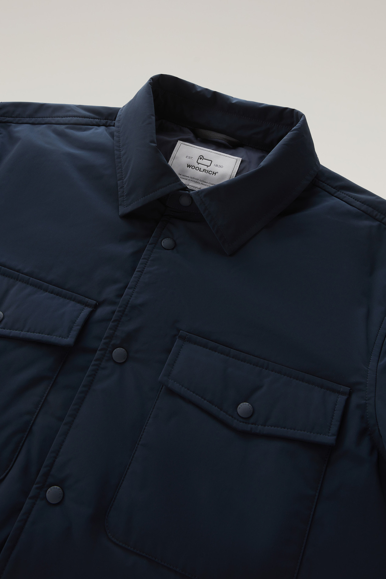 Alaskan Padded Shirt Jacket in Urban Touch Blue photo 2 | Woolrich