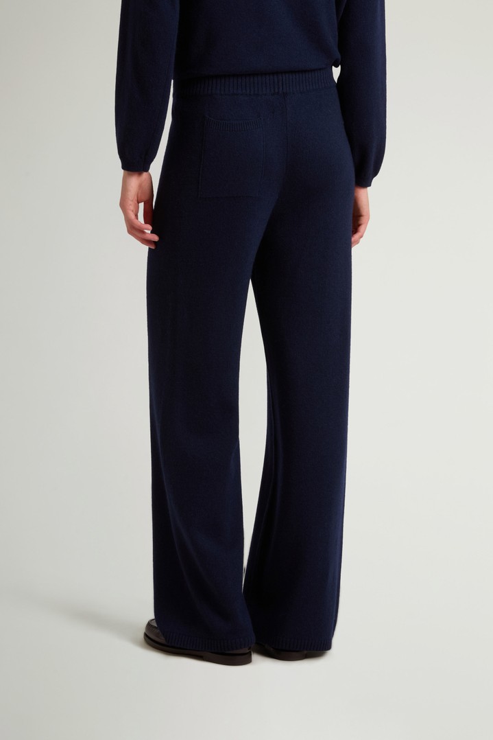 Pantalon en laine et cachemire Bleu photo 3 | Woolrich