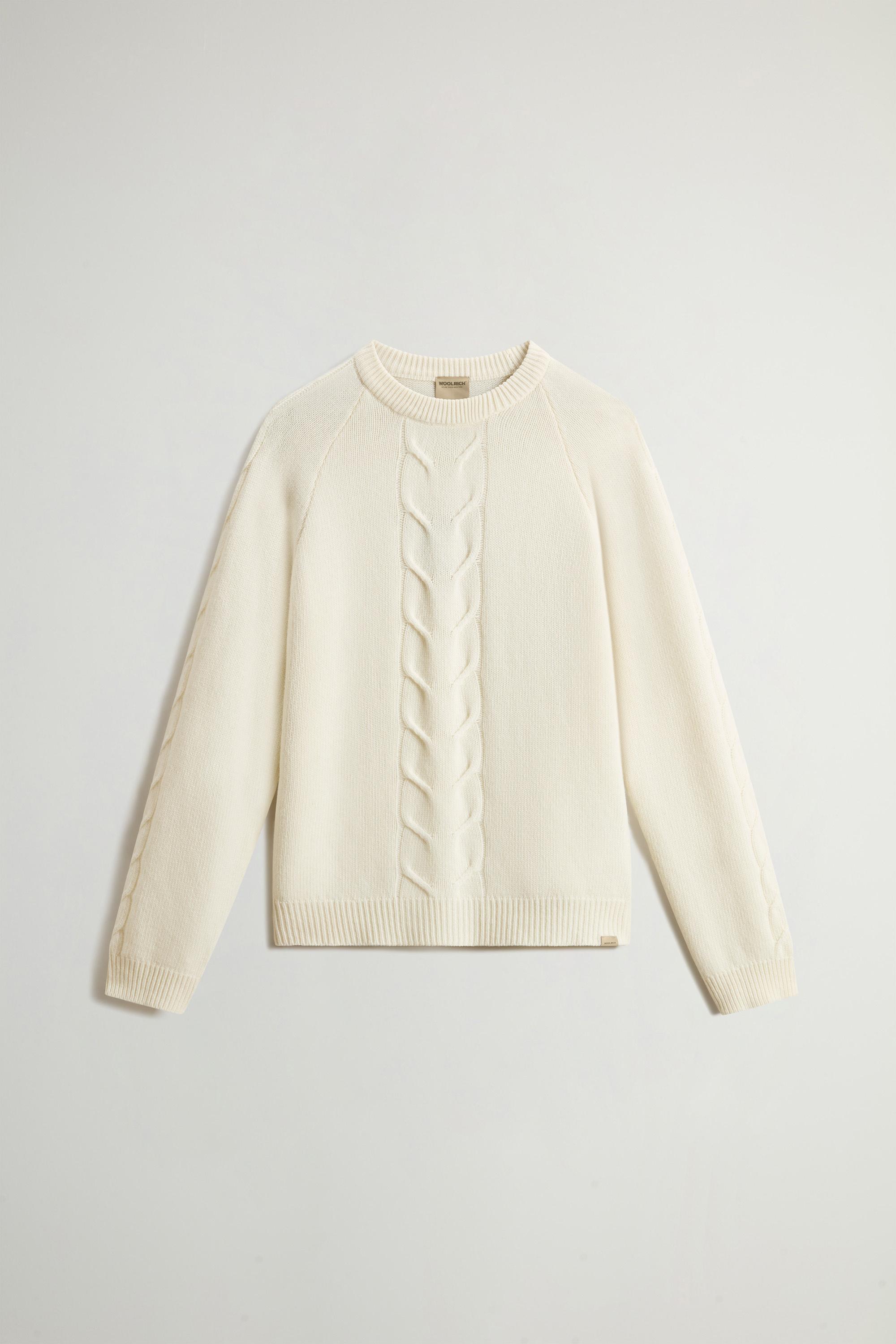 Pure Wool Crewneck Sweater White photo 5 | Woolrich