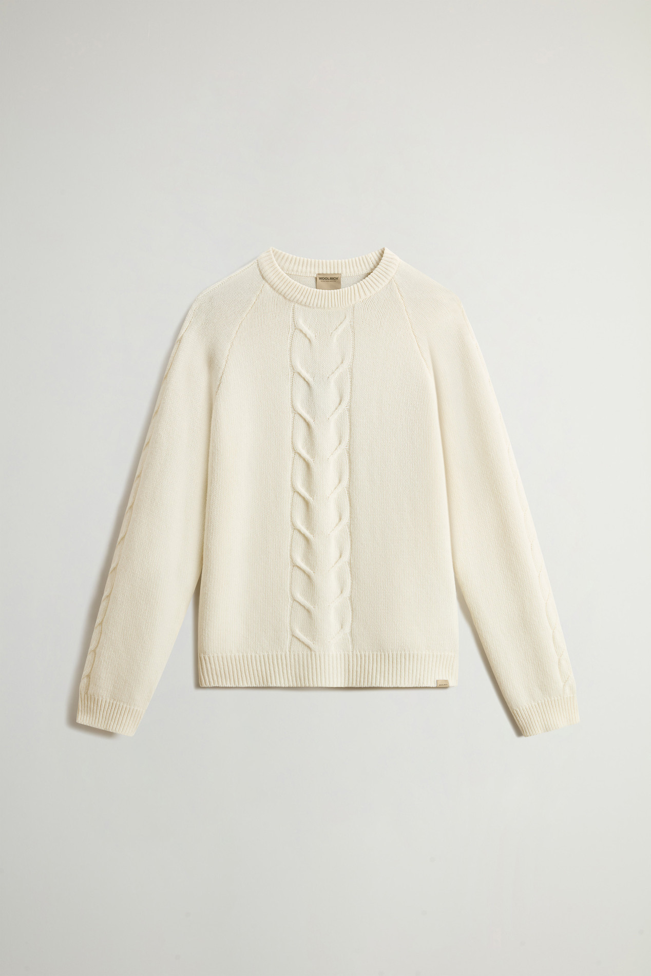 Pure Wool Crewneck Sweater White photo 5 | Woolrich
