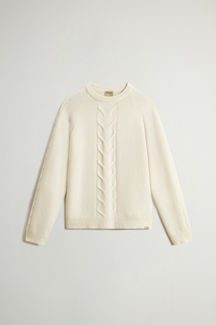 Pure Wool Crewneck Sweater White photo 5 | Woolrich
