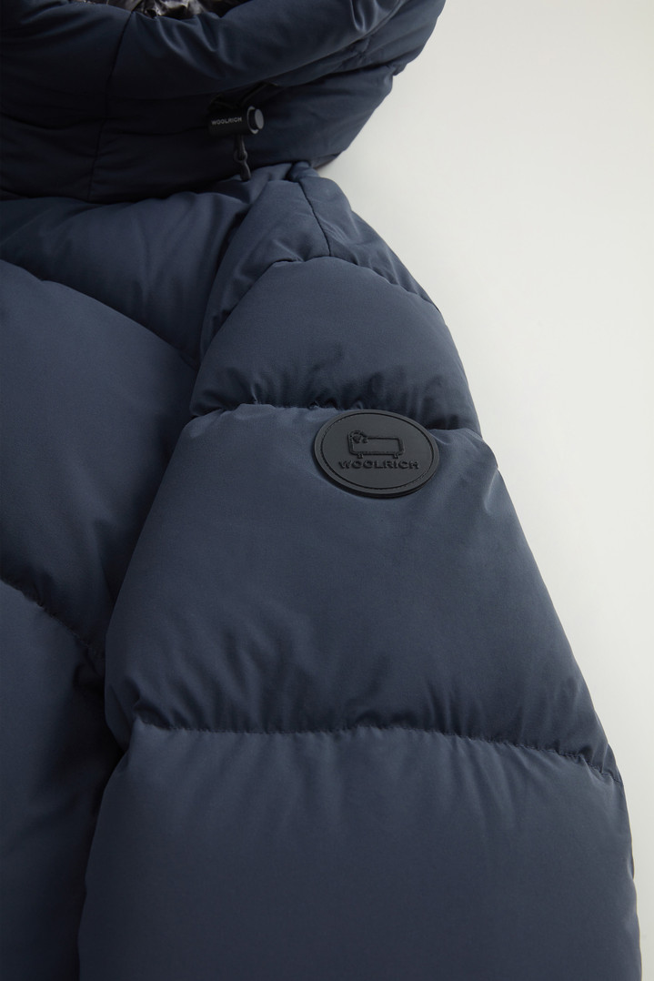 Sierra Supreme Down Jacket in Stretch Nylon Blue photo 3 | Woolrich